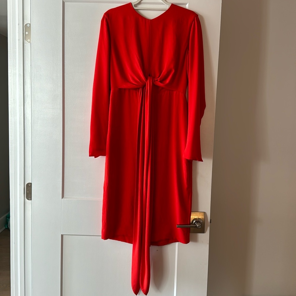 Fame and Partners Peridot Dress with Tie front
